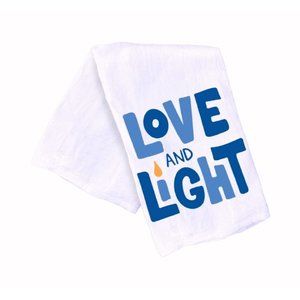 Love And Light Holiday Hand And Kitchen Towel - NEW Fast Ship
